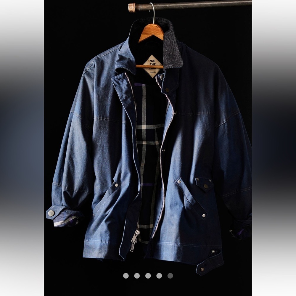 Free People We The Free Cori Waxed Chore Jacket Xsmall sold out - Picture 2 of 15